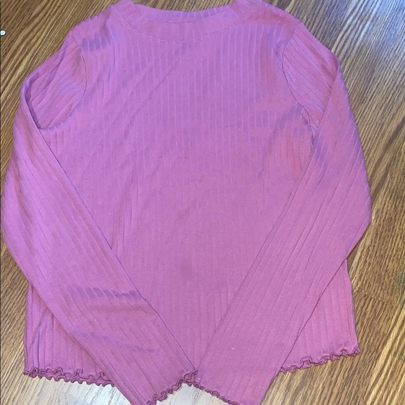 Pink Ribbed Women's Top - Picture 1 of 1